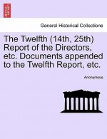 Twelfth (14th, 25th) Report of the Directors, Etc. Documents Appended to the Twelfth Report, Etc. Vol.I