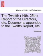 Twelfth (14th, 25th) Report of the Directors, Etc. Documents Appended to the Twelfth Report, Etc.