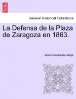 Defensa de la Plaza de Zaragoza en 1863.