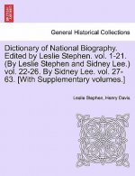 Dictionary of National Biography. Edited by Leslie Stephen. Vol. 1-21. (by Leslie Stephen and Sidney Lee.) Vol. 22-26. by Sidney Lee. Vol. 27-63. [Wit