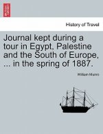Journal Kept During a Tour in Egypt, Palestine and the South of Europe, ... in the Spring of 1887.