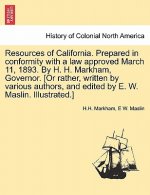 Resources of California. Prepared in Conformity with a Law Approved March 11, 1893. by H. H. Markham, Governor. [Or Rather, Written by Various Authors