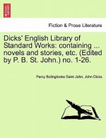 Dicks' English Library of Standard Works