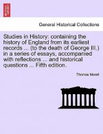 Studies in History