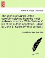 Works of Daniel Defoe Carefully Selected from the Most Authentic Sources. with Chalmers' Life of the Author, Annotated. Edited by John S. Keltie. [wit