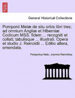 Pomponii Mel de Situ Orbis Libri Tres; Ad Omnium Angli Et Hiberni Codicum Mss. Fidem ... Recogniti Et Collati; Tabulisque ... Illustrati. Opera Et Stu
