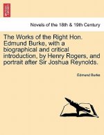 Works of the Right Hon. Edmund Burke, with a Biographical and Critical Introduction, by Henry Rogers, and Portrait After Sir Joshua Reynolds.
