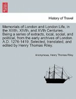 Memorials of London and London Life, in the XIIIth, XIVth, and XVth Centuries. Being a series of extracts, local, social, and political, from the earl