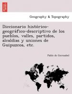 Diccionario histórico-geográfico-descriptivo de los pueblos, valles, partidos, alcaldias y uniones de Guipuzcoa, etc.