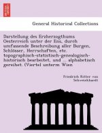 Darstellung Des Erzherzogthums Oesterreich Unter Der Ens, Durch Umfassende Beschreibung Aller Burgen, Schlo Sser, Herrschaften, Etc. Topographisch-Sta