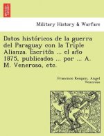 Datos Histo Ricos de La Guerra del Paraguay Con La Triple Alianza. Escrito S ... El an O 1875, Publicados ... Por ... A. M. Veneroso, Etc.