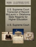 U.S. Supreme Court Transcript of Record McLaurin V. Oklahoma State Regents for Higher Education