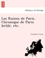 Les Ruines de Paris. Chronique de Paris Brule, Etc.