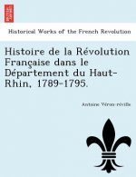 Histoire de La Revolution Francaise Dans Le Departement Du Haut-Rhin, 1789-1795.