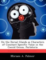On the Dorsal Glands as Characters of Constant Specific Value in the Coccid Genus, Parlatoria