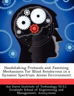 Handshaking Protocols and Jamming Mechanisms for Blind Rendezvous in a Dynamic Spectrum Access Environment