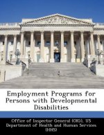 Employment Programs for Persons with Developmental Disabilities