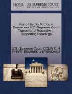 Hump Hairpin Mfg Co V. Emmerson U.S. Supreme Court Transcript of Record with Supporting Pleadings