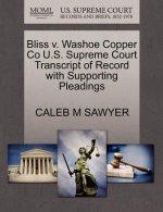 Bliss V. Washoe Copper Co U.S. Supreme Court Transcript of Record with Supporting Pleadings