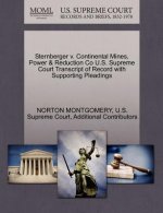 Sternberger V. Continental Mines, Power & Reduction Co U.S. Supreme Court Transcript of Record with Supporting Pleadings