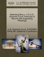 Blamberg Bros V. U S U.S. Supreme Court Transcript of Record with Supporting Pleadings