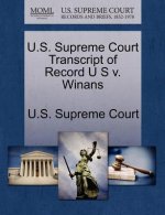 U.S. Supreme Court Transcript of Record U S V. Winans