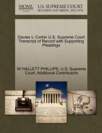 Davies V. Corbin U.S. Supreme Court Transcript of Record with Supporting Pleadings