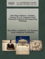 New Negro Alliance V. Sanitary Grocery Co U.S. Supreme Court Transcript of Record with Supporting Pleadings