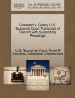 Goesaert V. Cleary U.S. Supreme Court Transcript of Record with Supporting Pleadings
