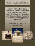 Nonles Parnacher, Devet Parnacher, Nannie Parnacher, Now Johnson, and Salina Scott, Petitioners, V. Houston U.S. Supreme Court Transcript of Record wi