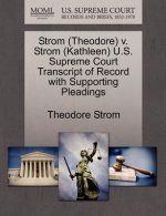 Strom (Theodore) V. Strom (Kathleen) U.S. Supreme Court Transcript of Record with Supporting Pleadings
