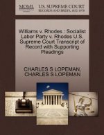 Williams V. Rhodes