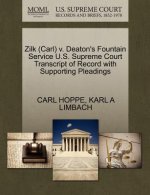 Zilk (Carl) V. Deaton's Fountain Service U.S. Supreme Court Transcript of Record with Supporting Pleadings