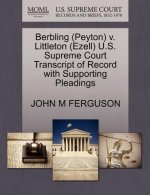 Berbling (Peyton) V. Littleton (Ezell) U.S. Supreme Court Transcript of Record with Supporting Pleadings