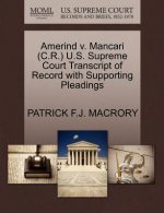 Amerind V. Mancari (C.R.) U.S. Supreme Court Transcript of Record with Supporting Pleadings