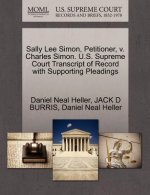 Sally Lee Simon, Petitioner, V. Charles Simon. U.S. Supreme Court Transcript of Record with Supporting Pleadings