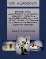 Harold E. Black, Superintendent, Kentucky State Reformatory, Petitioner, V. Joseph Edward Niemeyer and Leroy D. Tolbert. U.S. Supreme Court Transcript