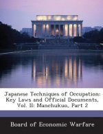Japanese Techniques of Occupation