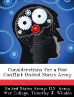 Considerations for a Post Conflict United States Army