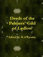 Deeds of the Palmers' Gild of Ludlow