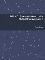 Bmlcc: Black Ministers, Laity Cultural Conversation