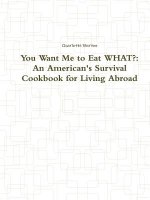 You Want Me to Eat WHAT?: An American's Survival Cookbook for Living Abroad