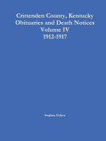 Crittenden County, Kentucky Obituaries and Death Notices, Volume IV, 1912-1917