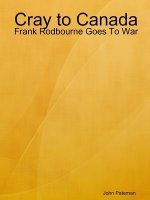 Cray to Canada: Frank Rodbourne Goes To War