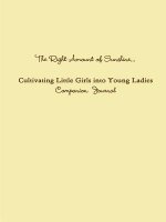 Right Amount of Sunshine...Cultivating Little Girls into Young Ladies Companion Journal