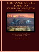 Word of the Lord to Stephen Hanson--Volume I
