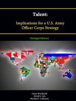 Talent: Implications for a U.S. Army Officer Corps Strategy [Enlarged Edition]