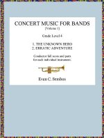 Concert Music for Bands (Volume 1)