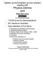 Physics Demos and Hands-ons