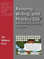 Reading, Writing and Phonics Too(r)